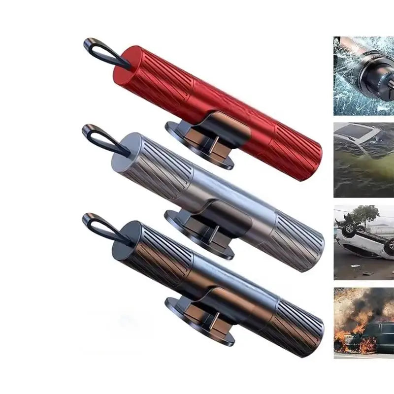 Underwater Escape Car Safety Hammer Tungsten Steel Emergency Car Window Glass Breaker Portable In-Car Escape Hammer