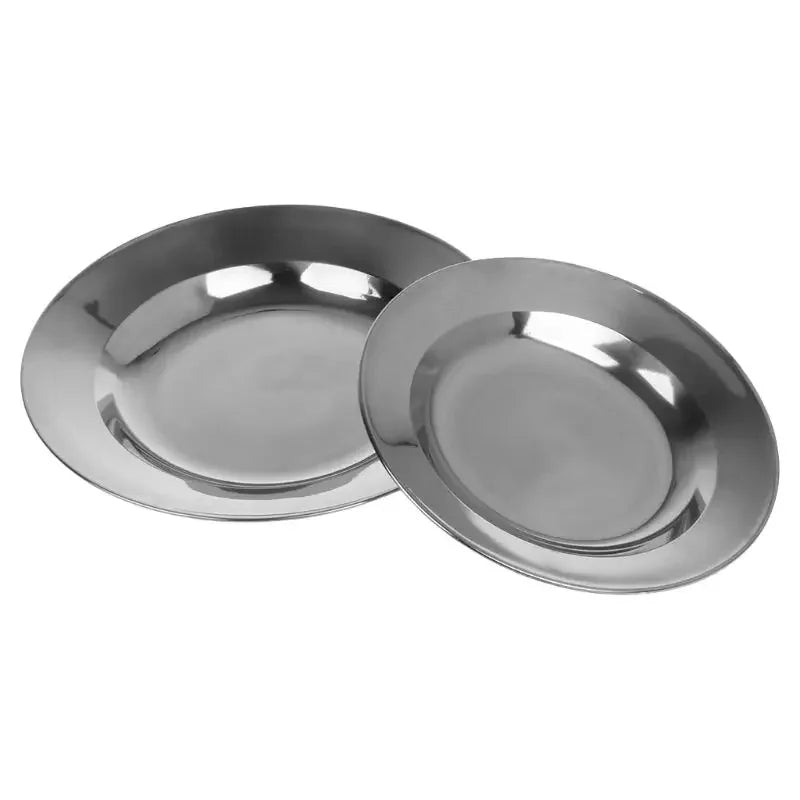 Stainless Steel Round Dinner Plate 16-24cm