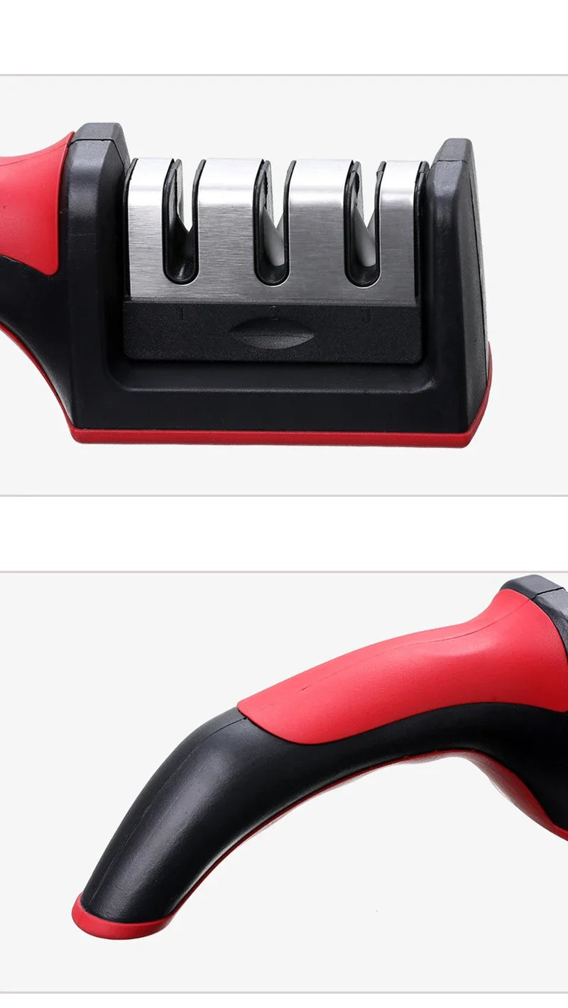Level 3 Quick Sharpening Tool Knife Sharpener With Anti-slip Base